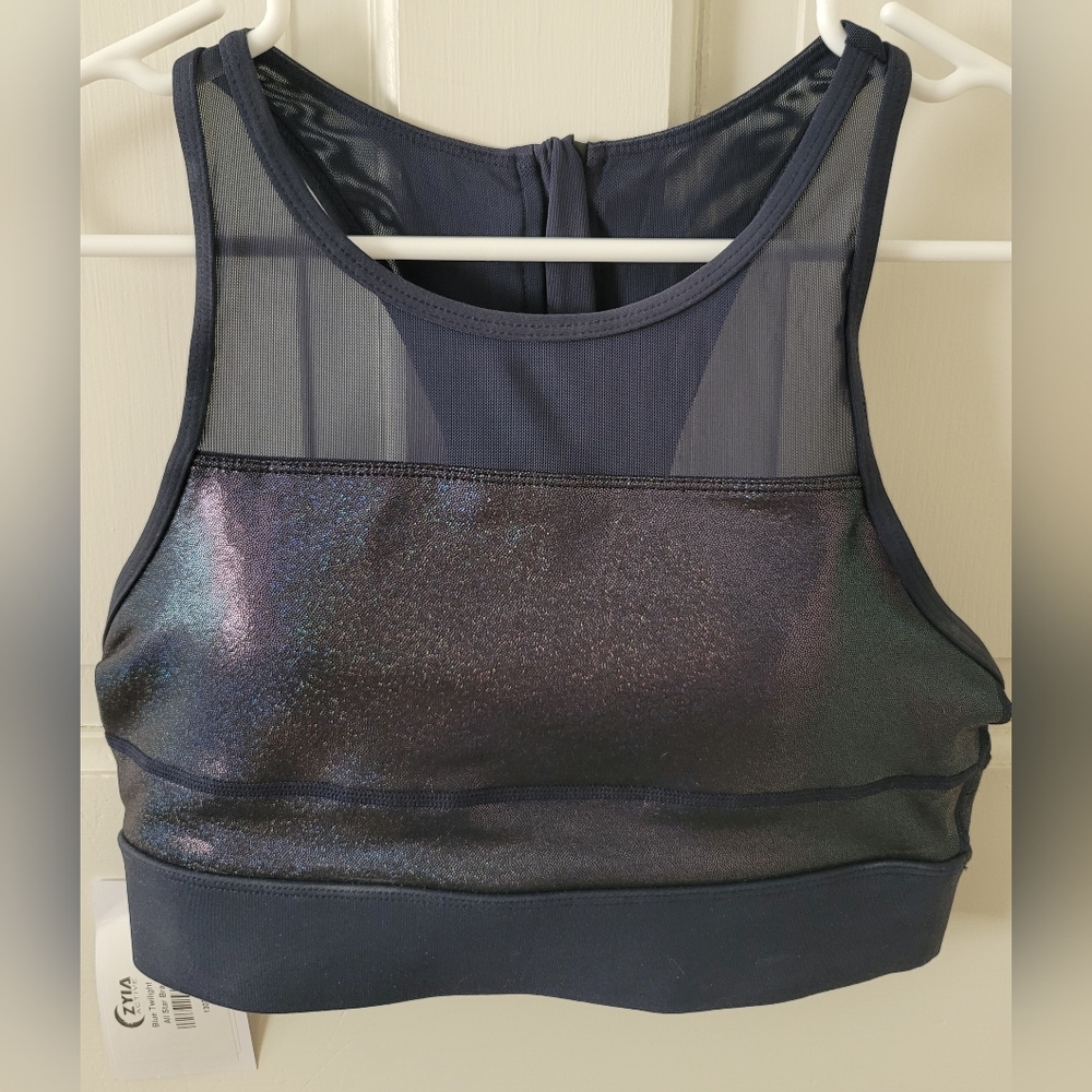 Zyia Active Blue Twilight All Star Bra Size Medium NWT - Picture 4 of 12